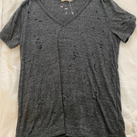 Distressed gray tee - Picture 1 of 1